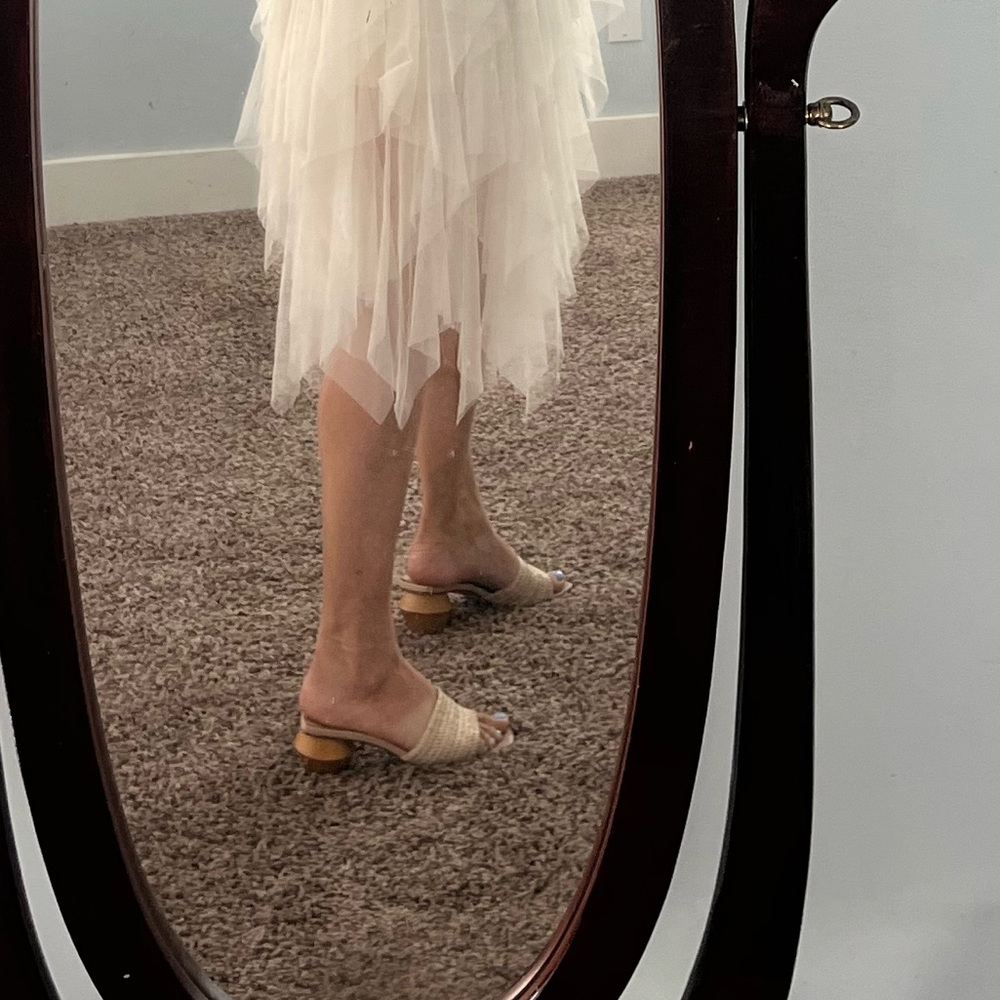 Adorable Wooden Block Sandal Heels - Picture 4 of 7